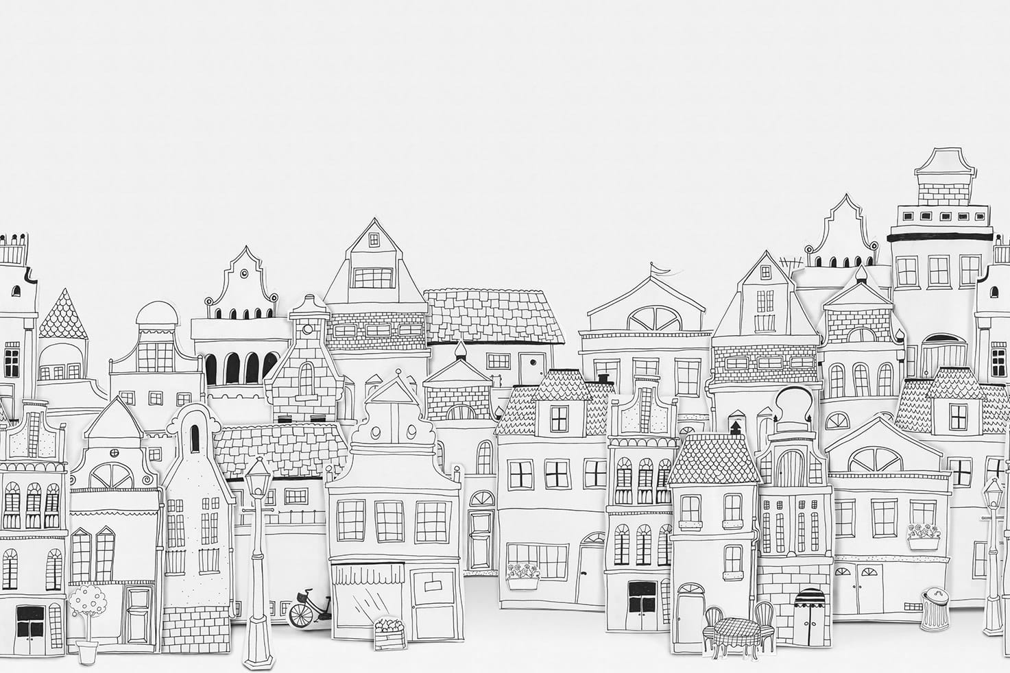 Wandbild London Houses
