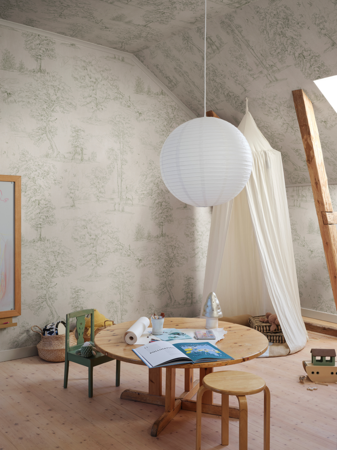 Wandbild Montfort - Olive Green