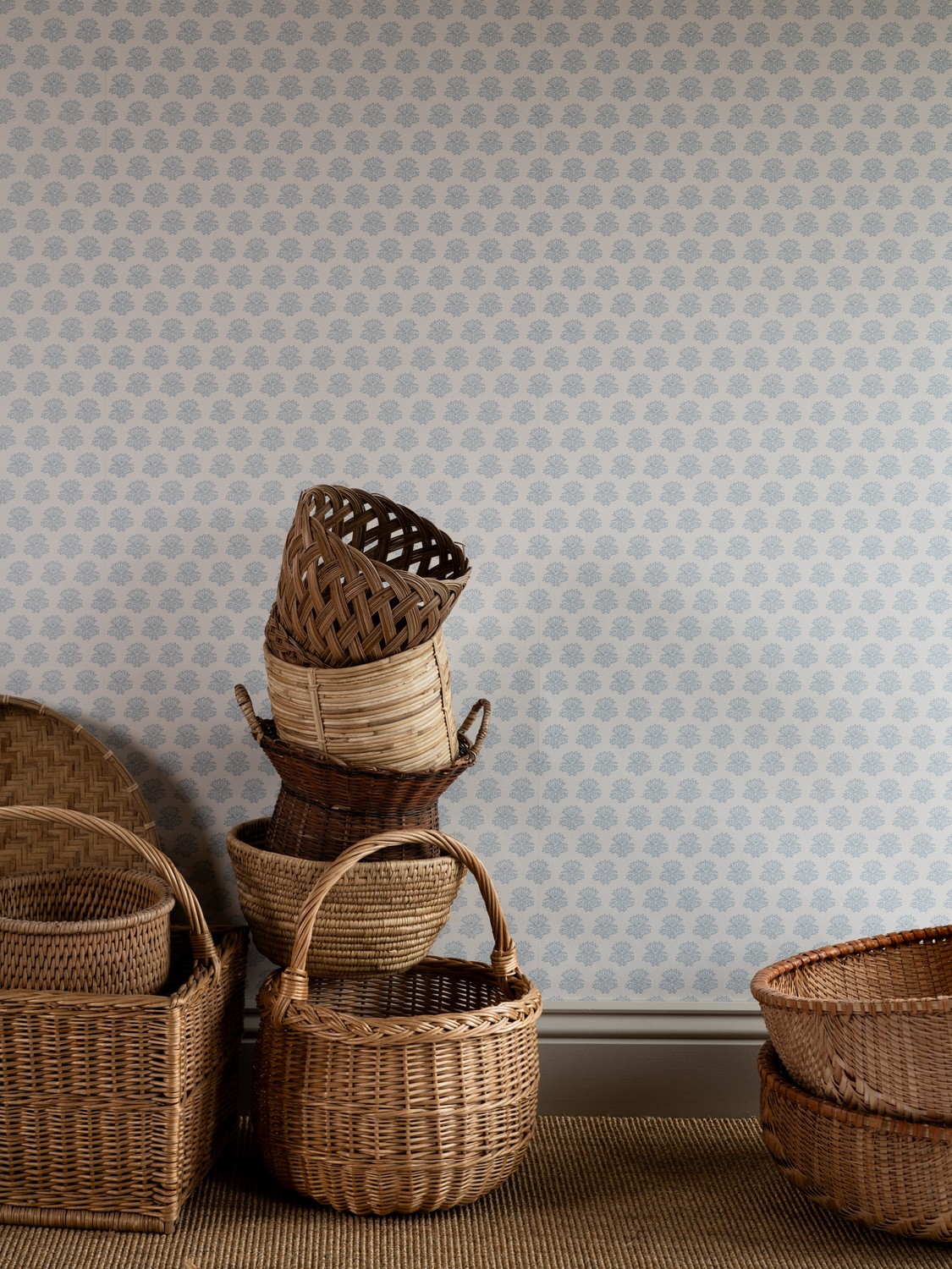 Wallpaper India - Vintage Blue