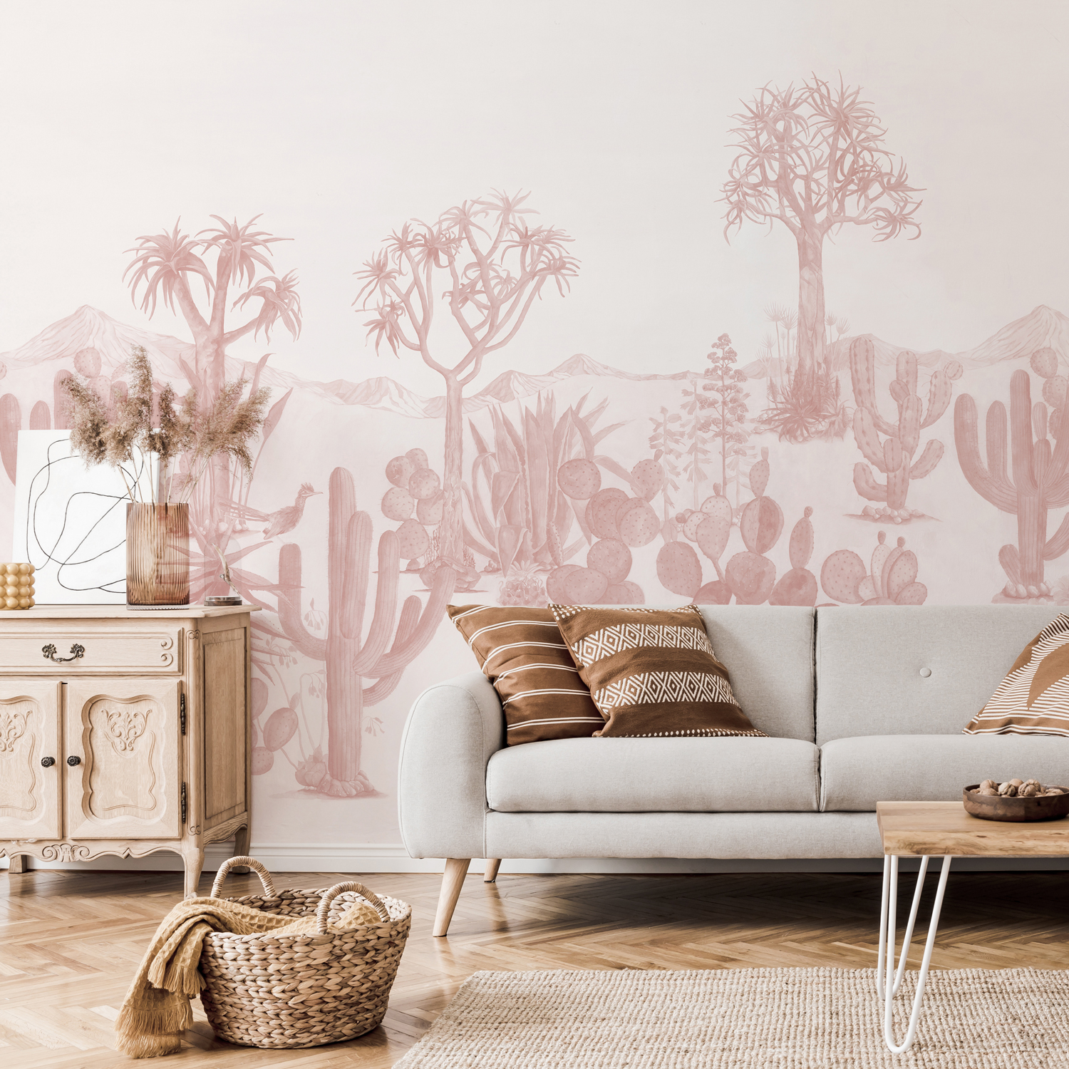 Wandbild Desert - Pink
