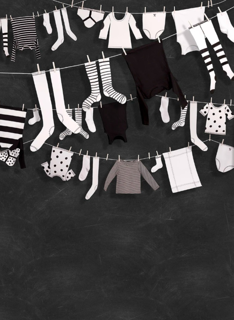 Wandbild Laundry Day - Black
