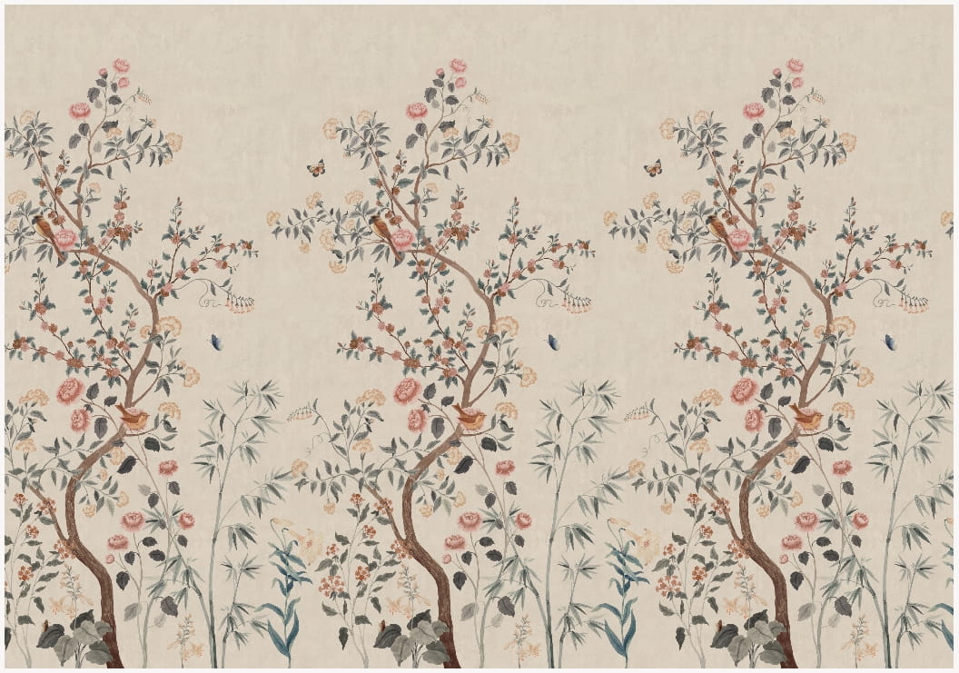 Wandbild Eleonora - Misty Blue
