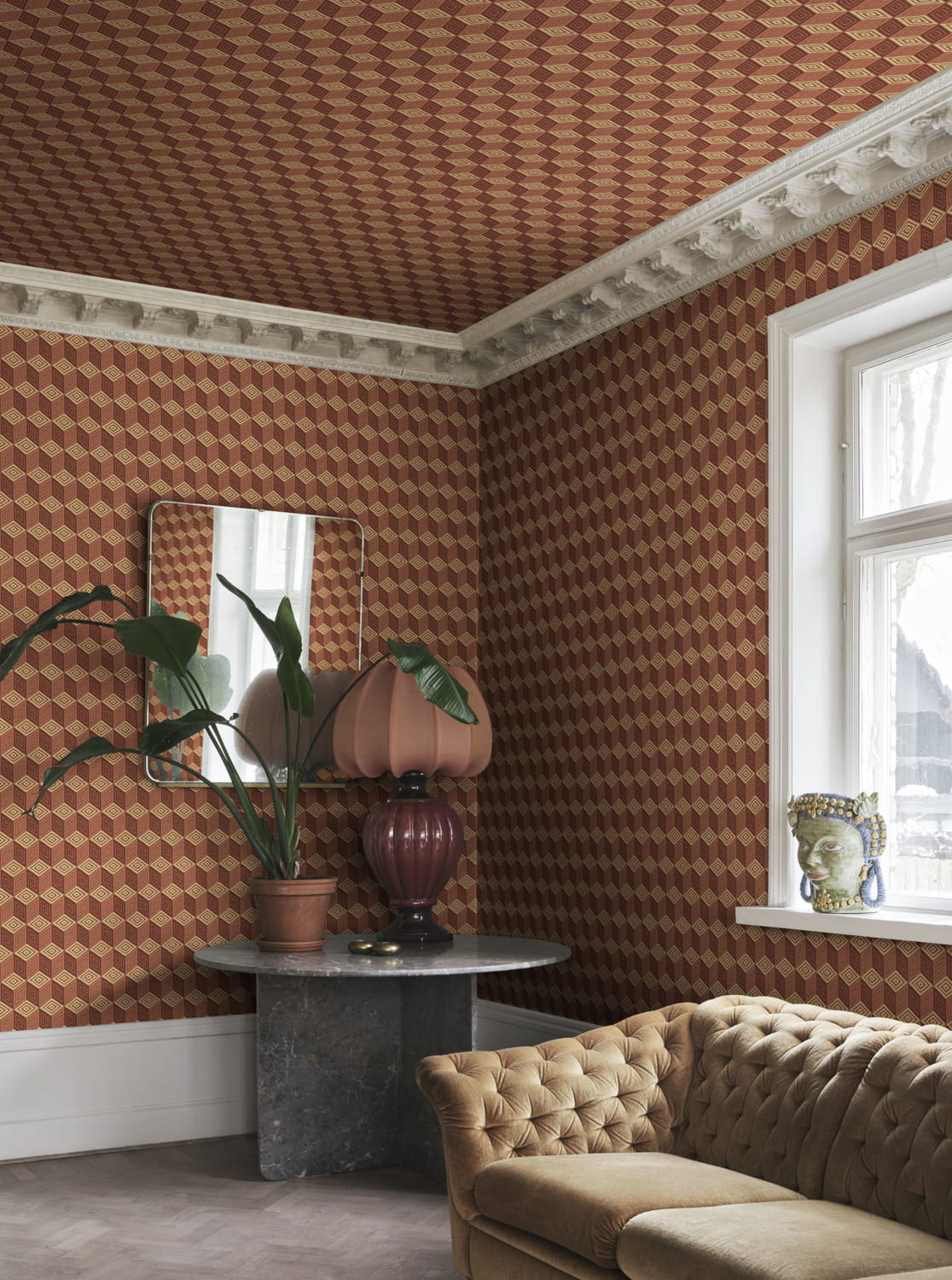Wandbild Chiara - Terracotta