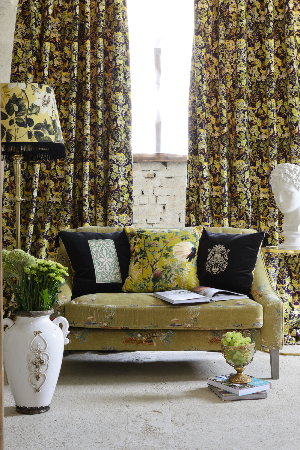 Stoff Chinoiserie - Velvet - FB00027