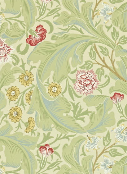 Tapete Leicester - Green/ Coral