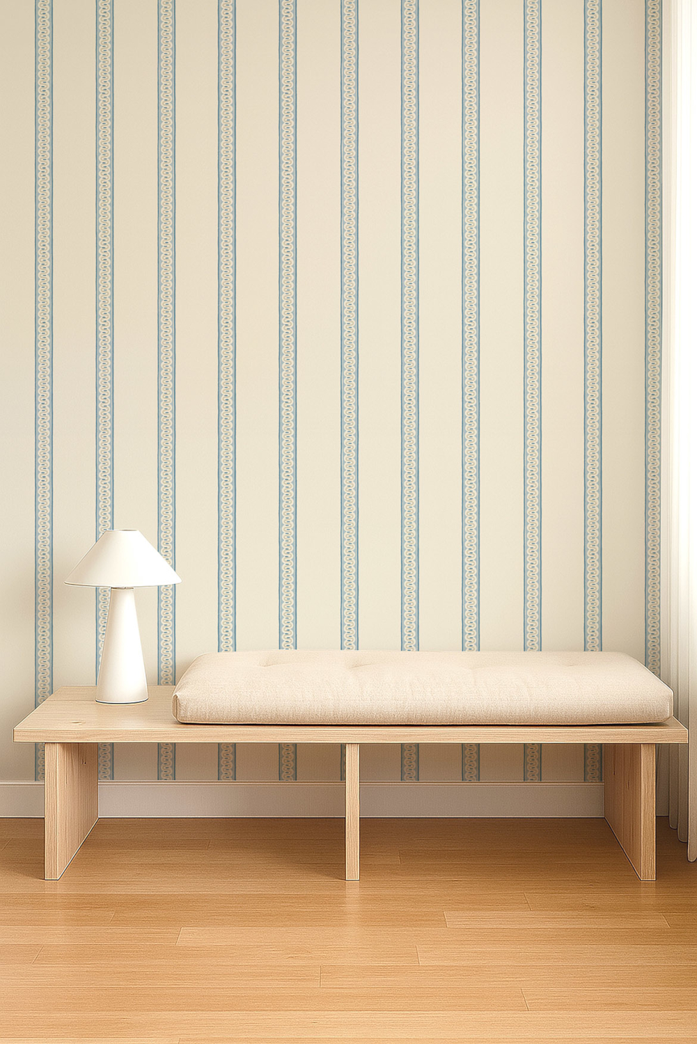 Tapete Fondant Stripe - Denim