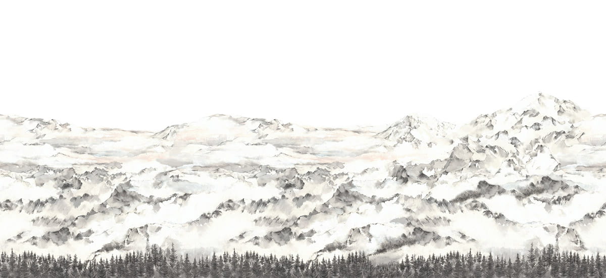Wandbild Hope Mountains