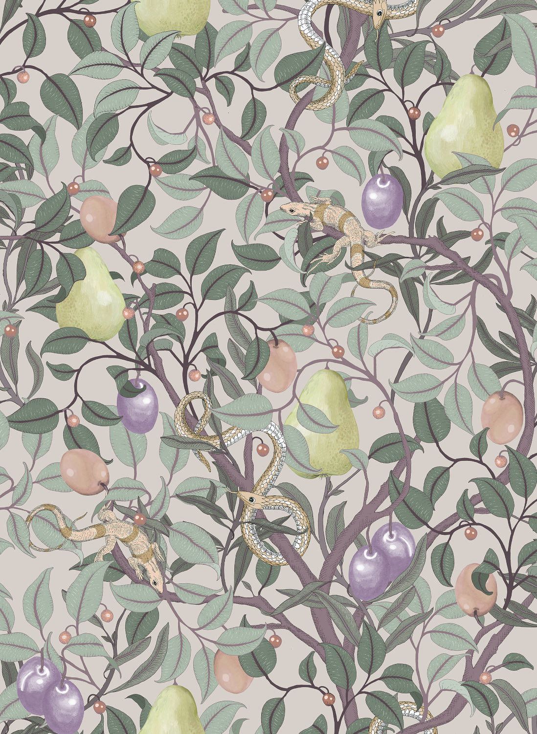 Tapete Fruit Garden - Pastel