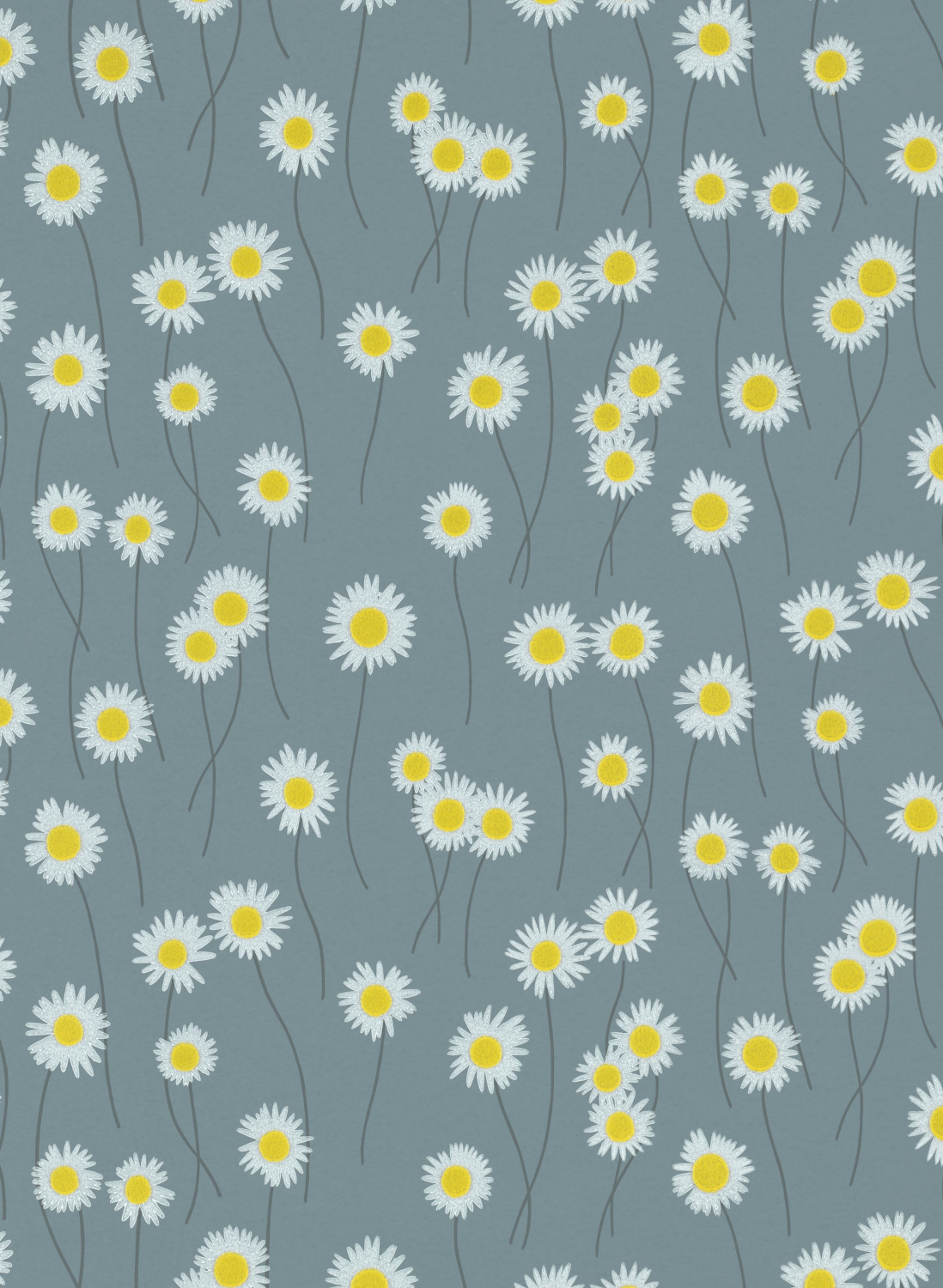 Tapete Moon Daisies - Etruria