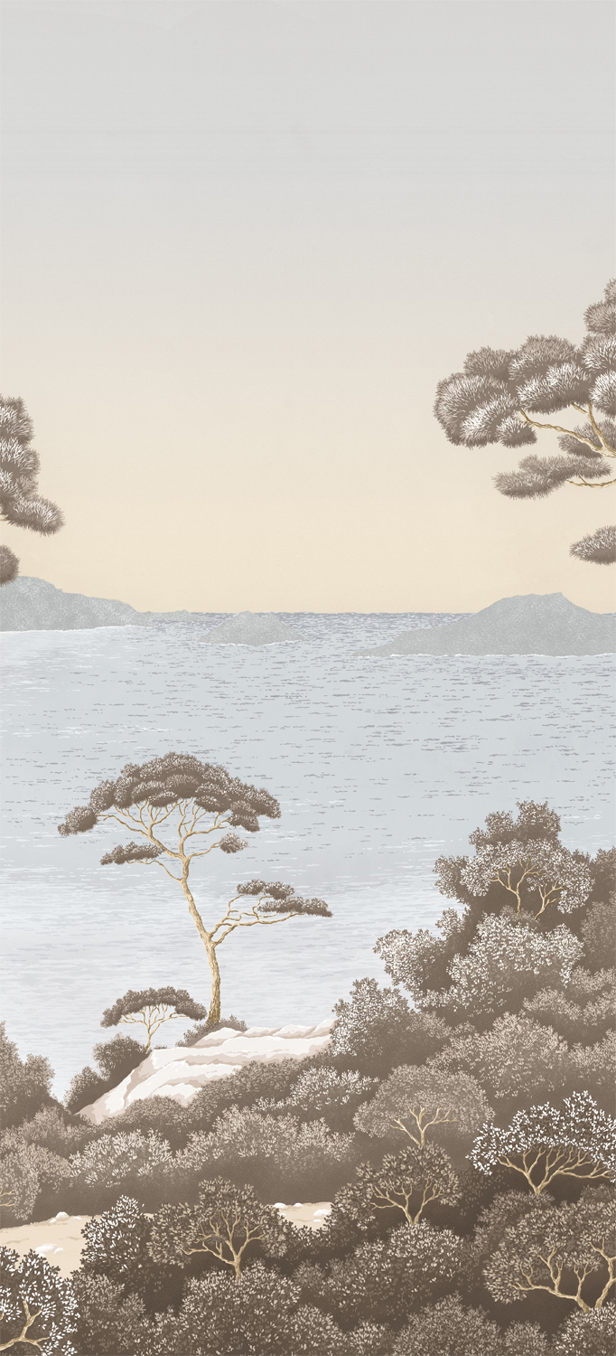 Wandbild Port Cros - Bleu Ocre Panel B