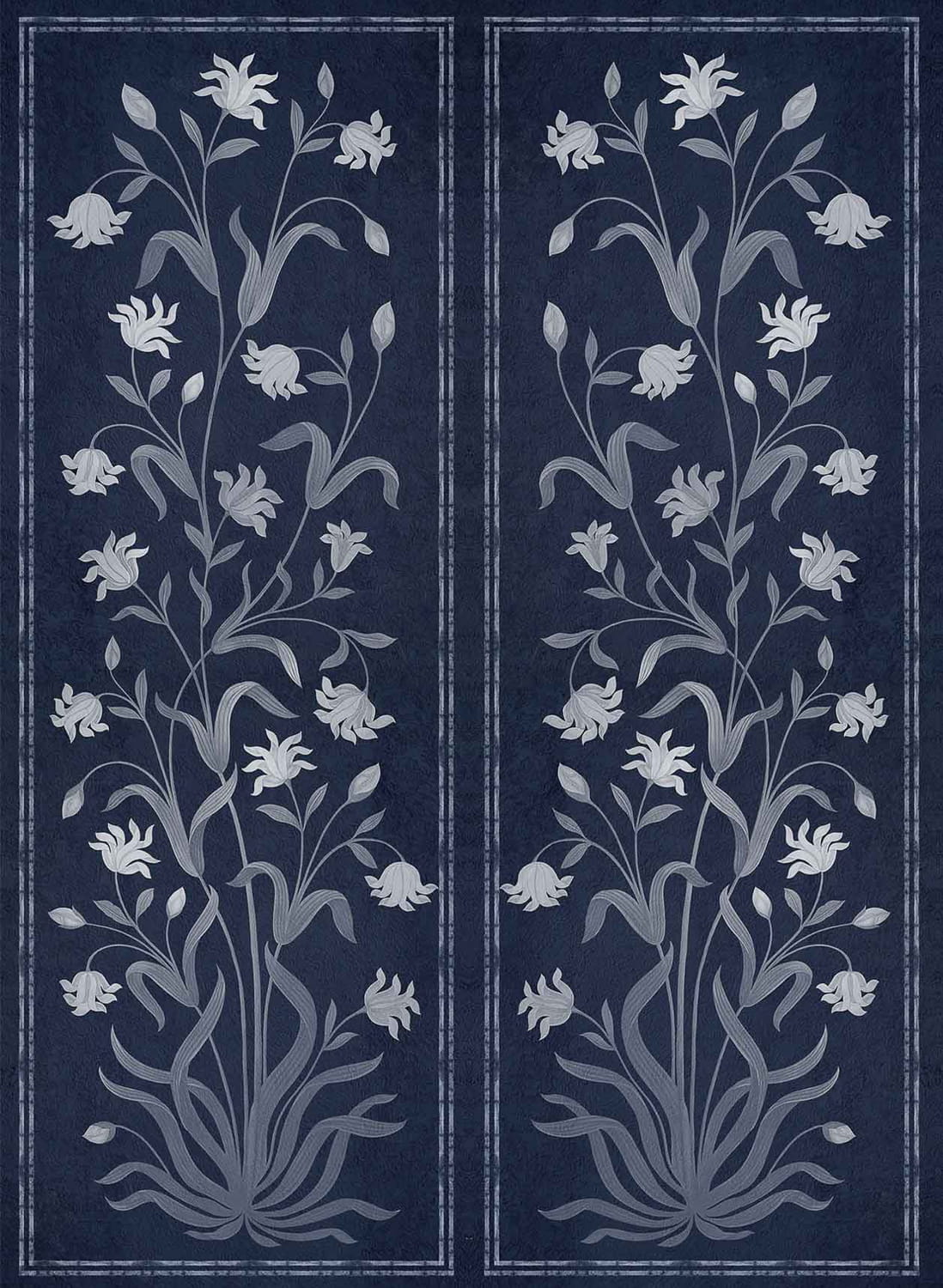 Wandbild Daffodil - Navy