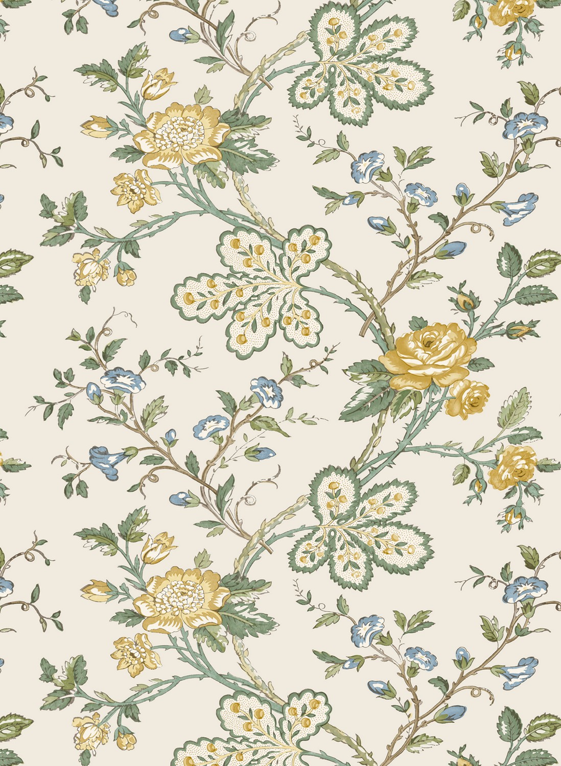 Tapete Genevieve - Yellow/ Sage/ Ivory