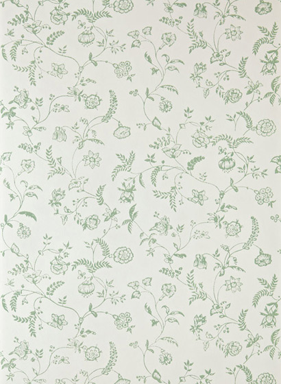 Tapete Uppark - White Tie/ Suffield Green