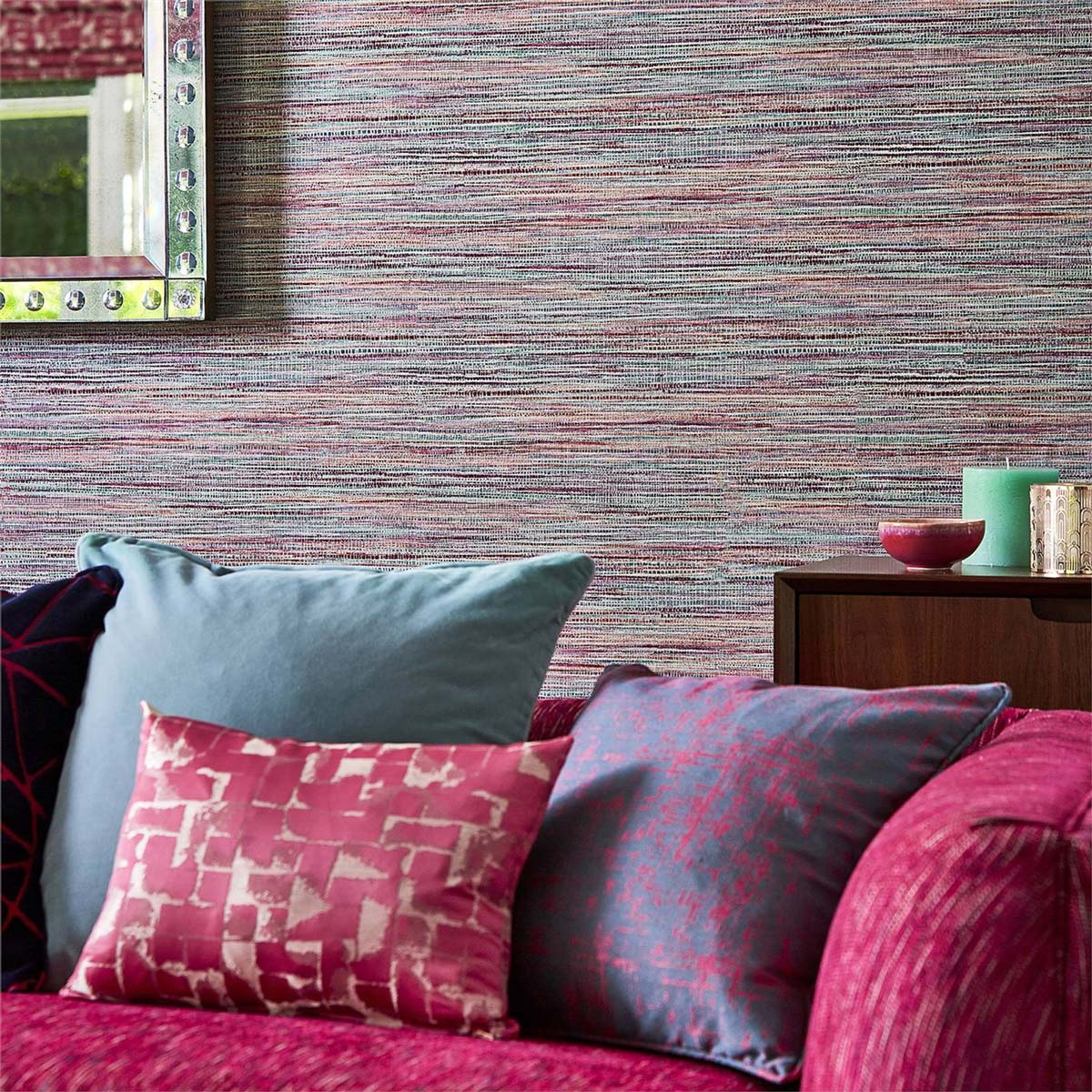 Tapete Affinity - Cerise/ Teal