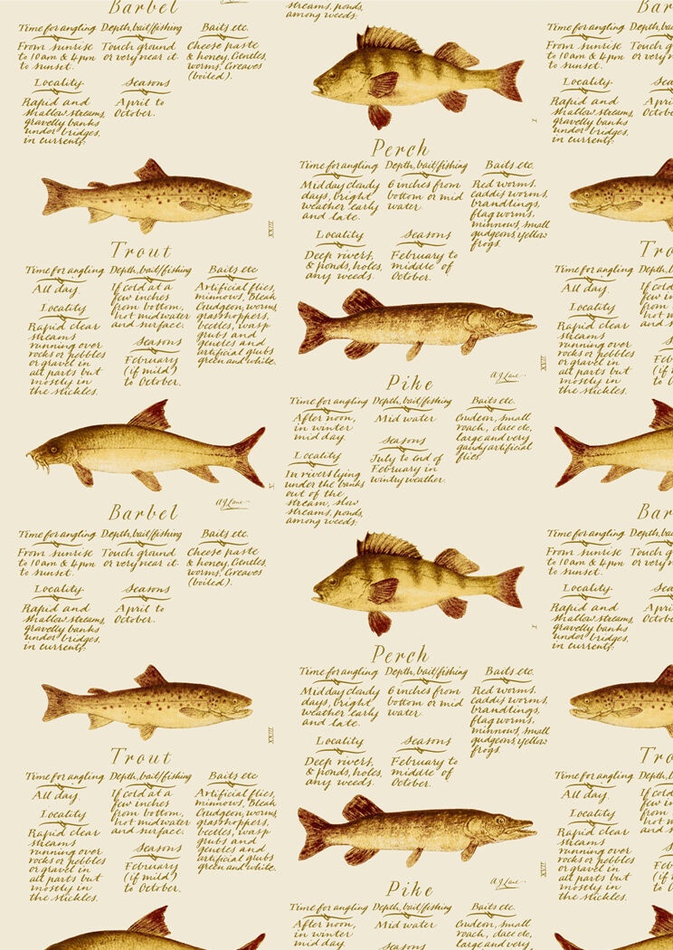 Fabric European Fish - One Colourway