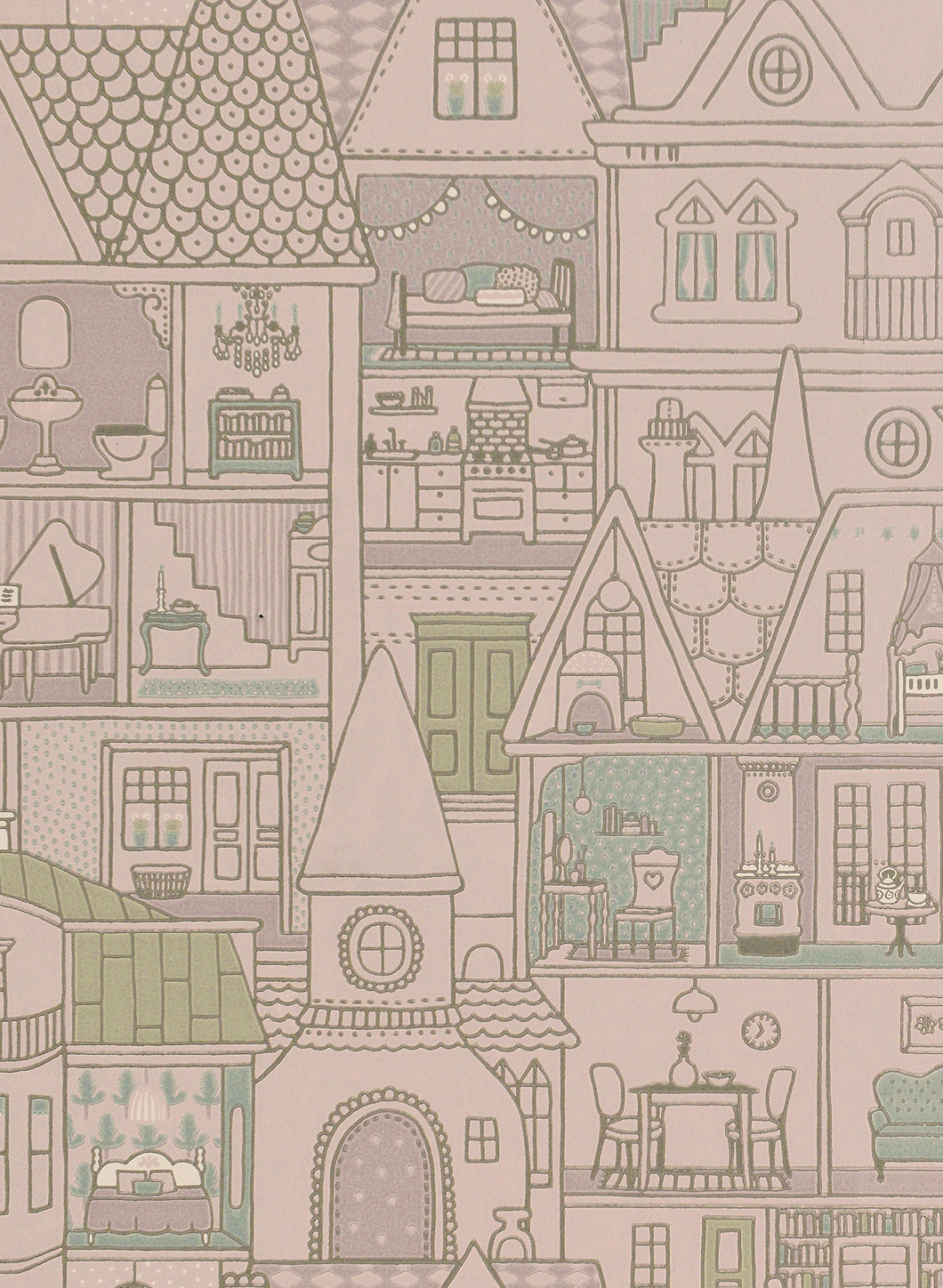 Tapete Dollhouse - Soft Lilac