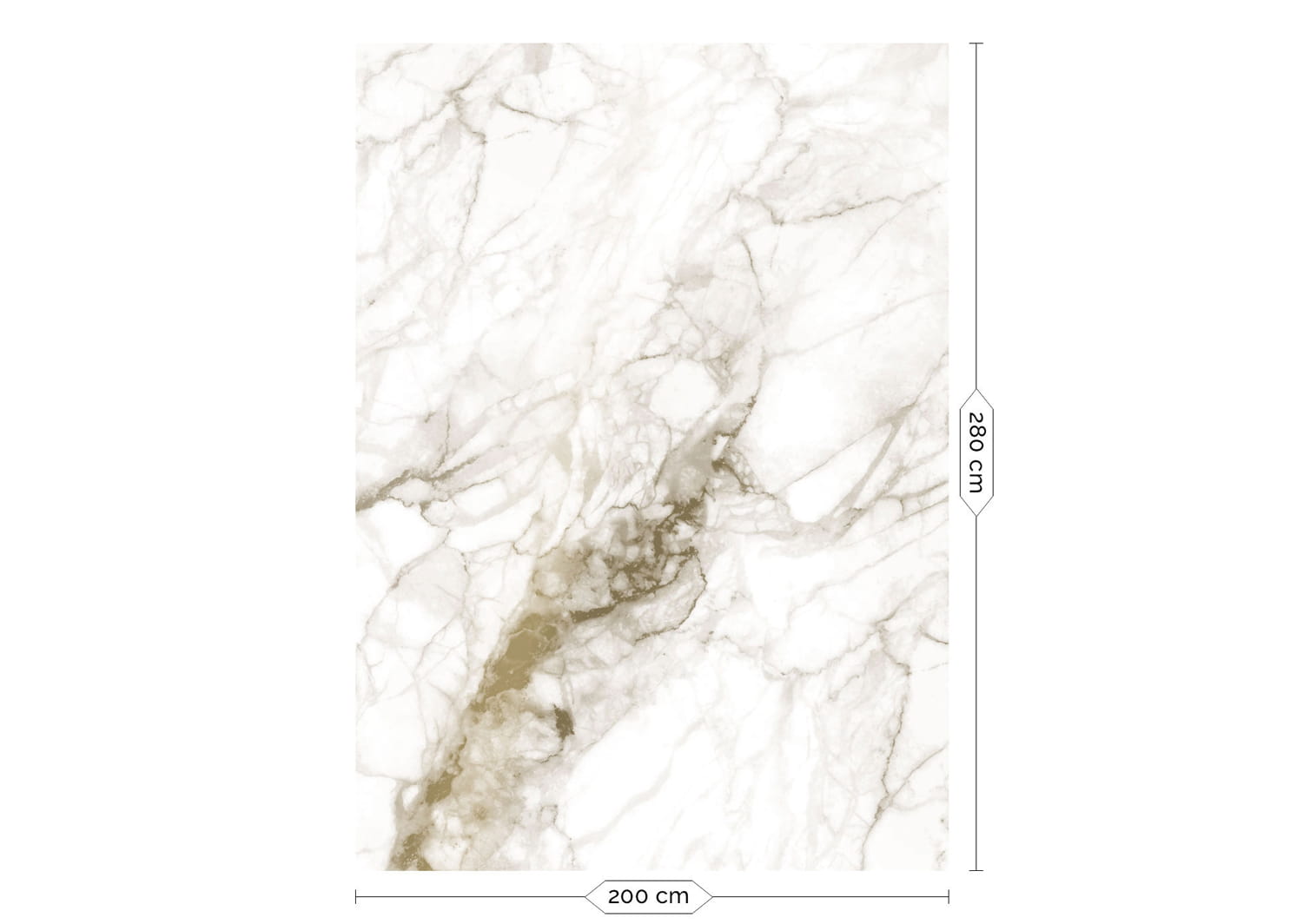 Wandbild Golden Marble Gold 7 - M