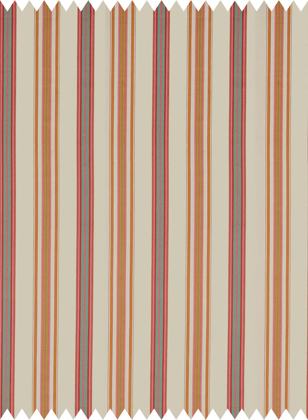 Stoff Valley Stripe - Rowan Berry/ Cream