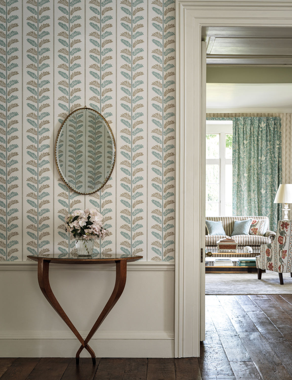 Tapete Plumier - Aqua/ Beige