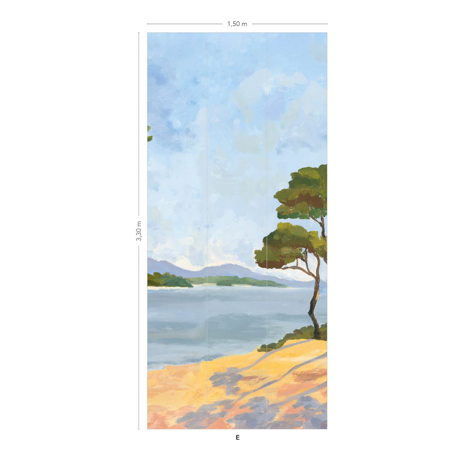Wandbild Lérins - Panel E