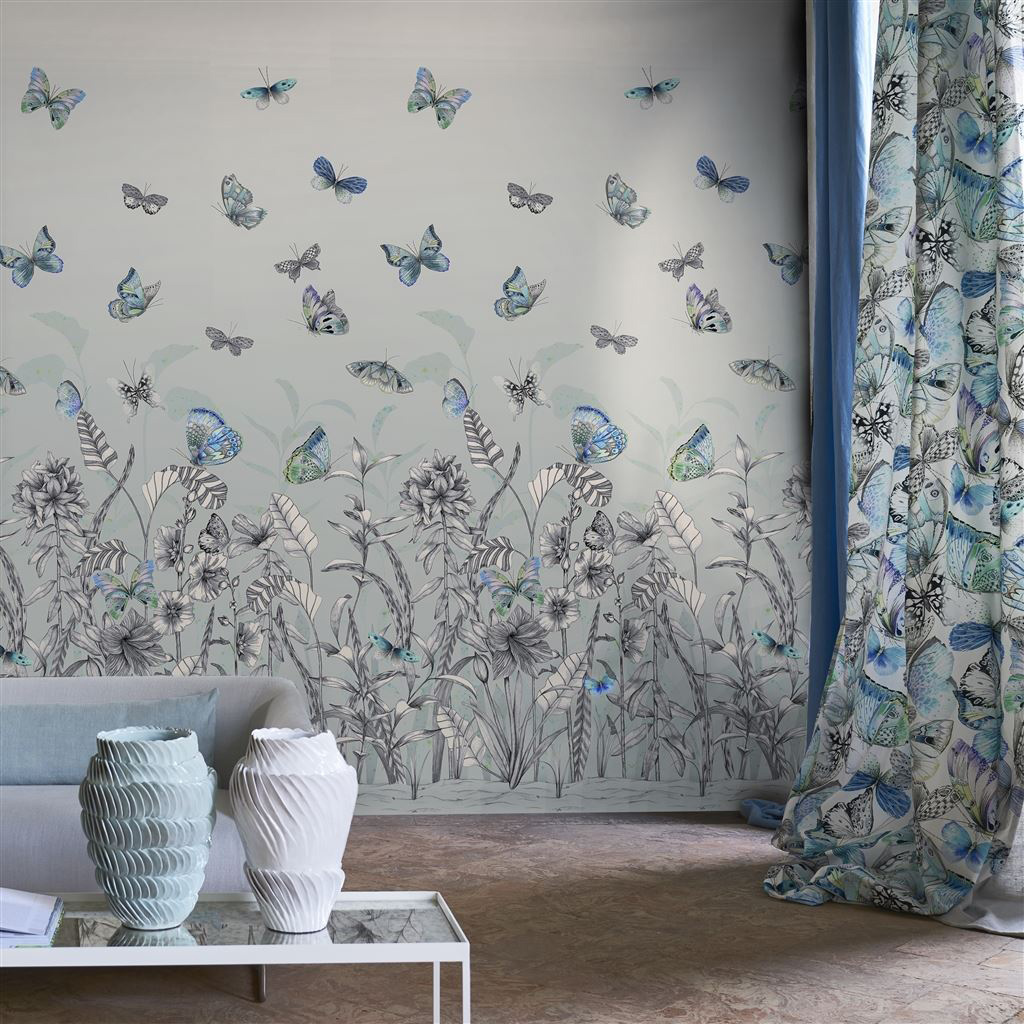 Wandbild Papillons - Eau de Nil