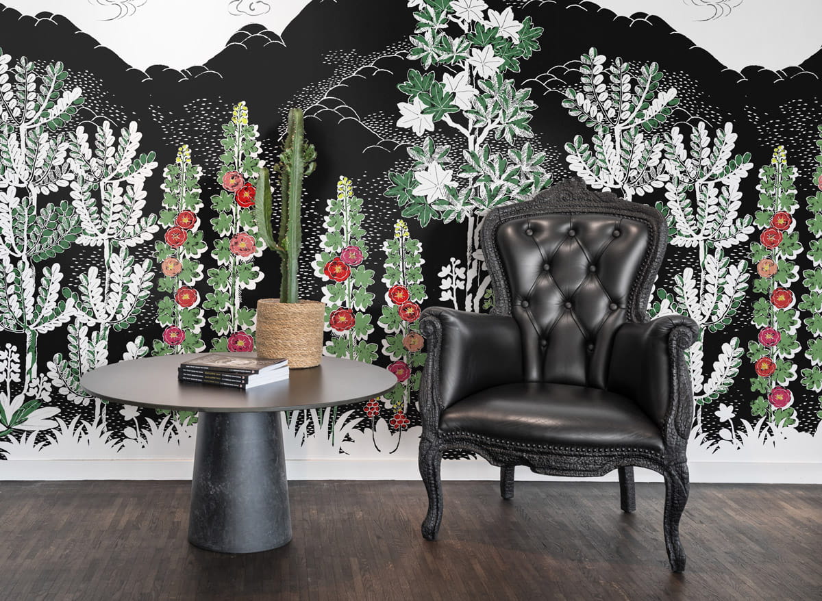 Wandbild Eden - Black