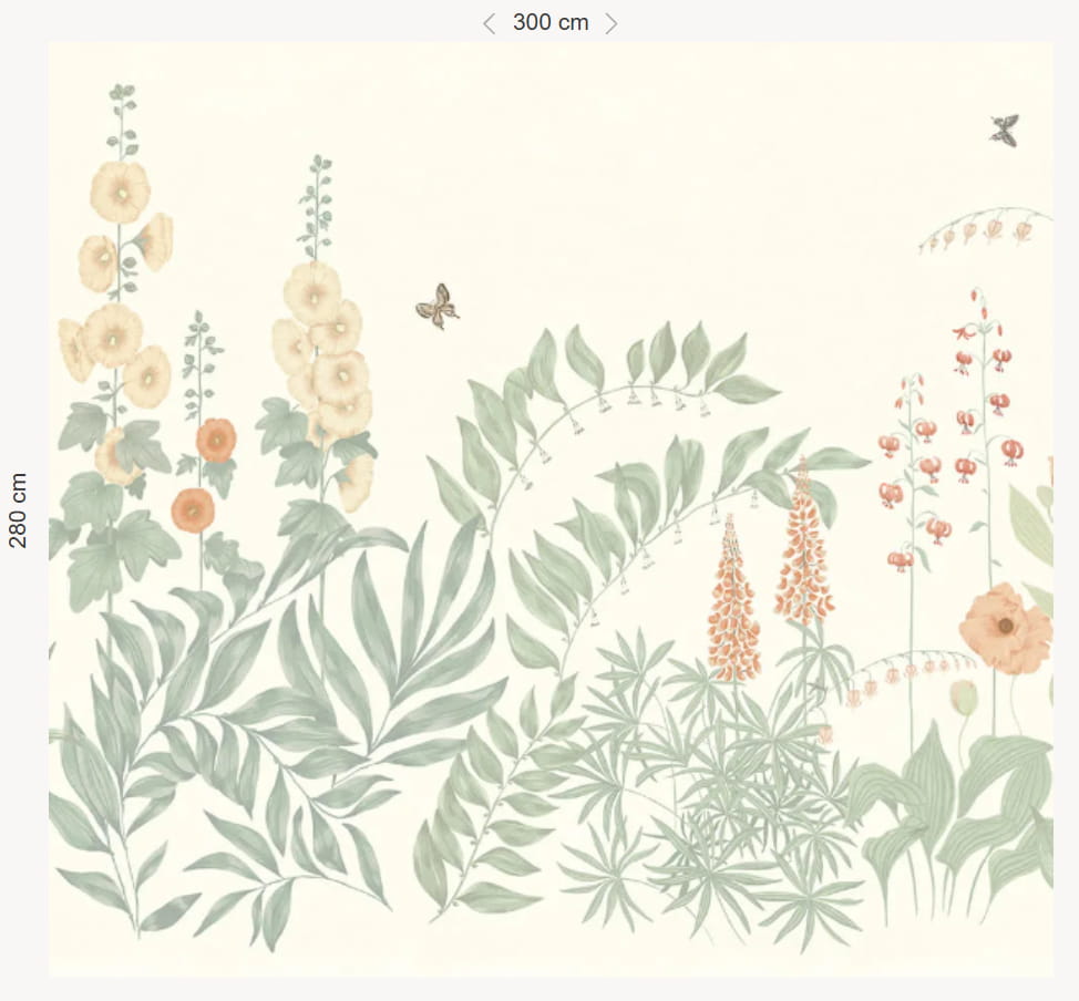 Wandbild Aino - Peach