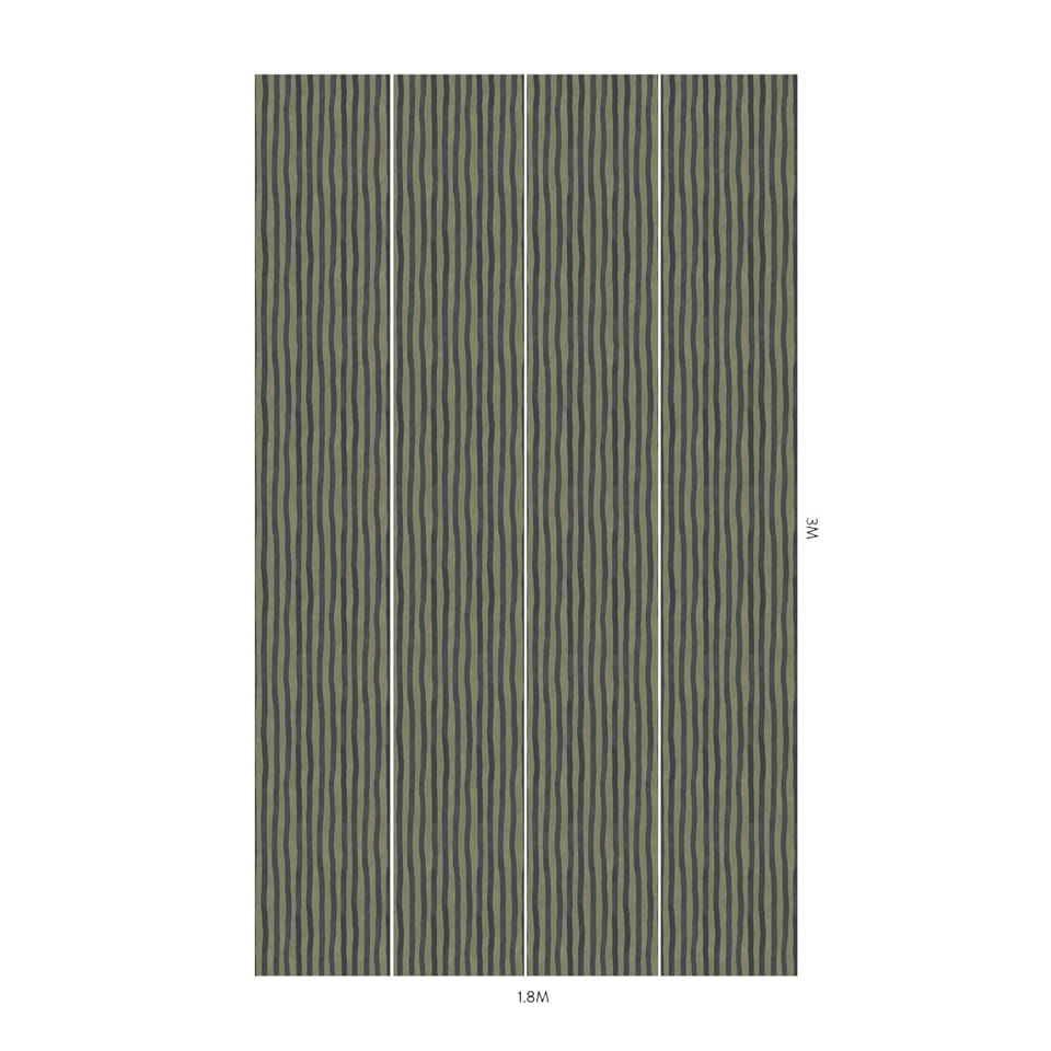 Papier peint Artists Stripe - Laurustine/ Galaxias