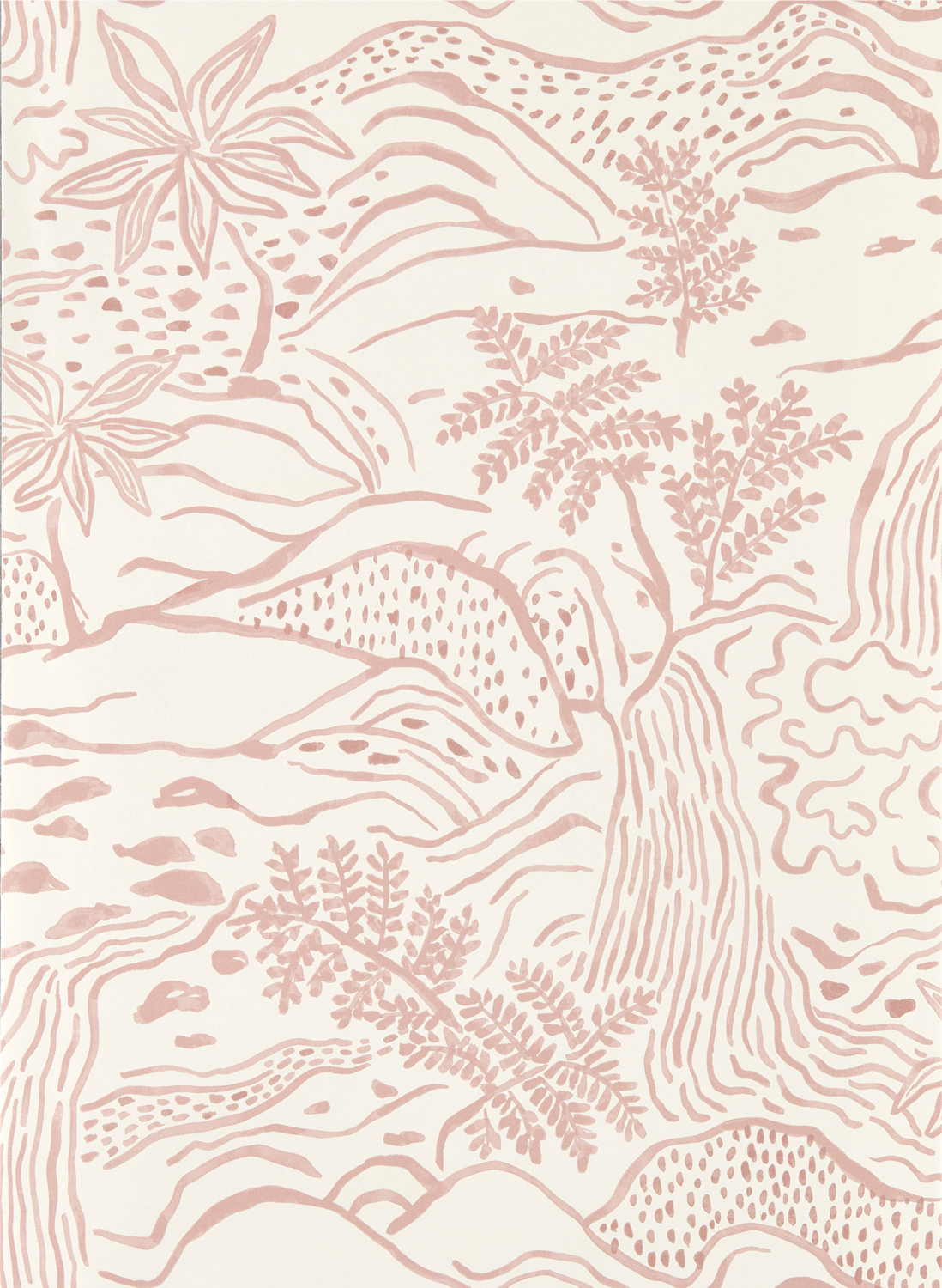 Tapete Falling Foss - Dusk Pink