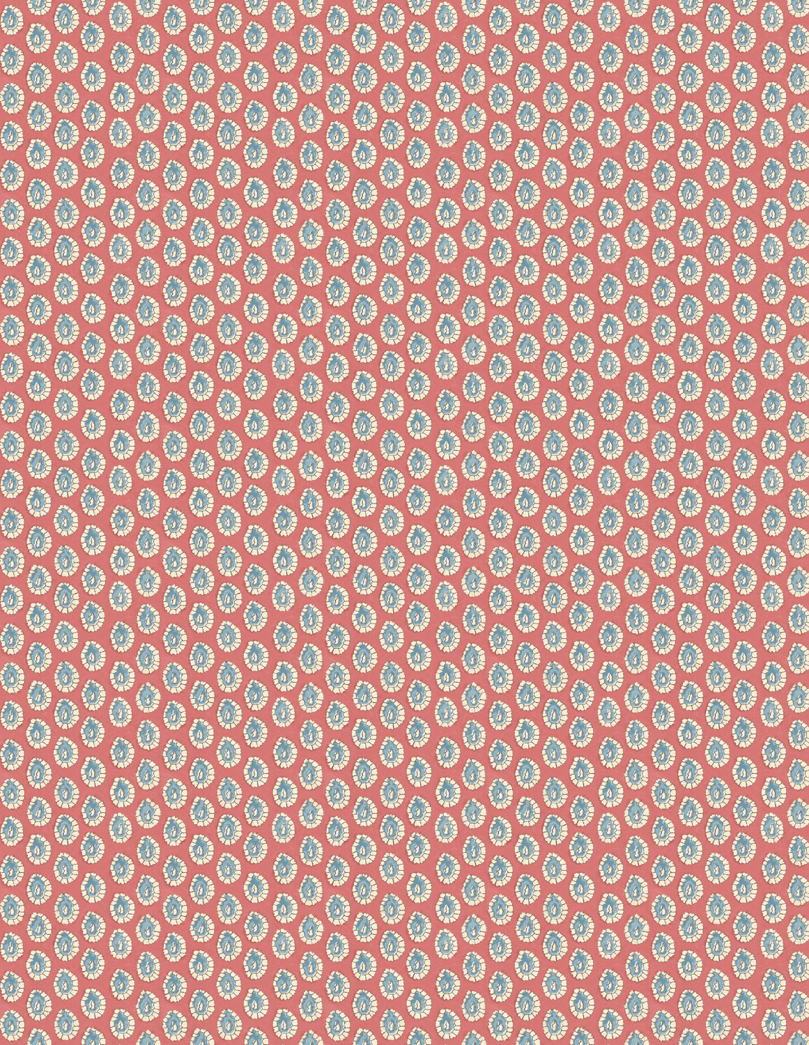 Tapete Dotty - Red/ Blue