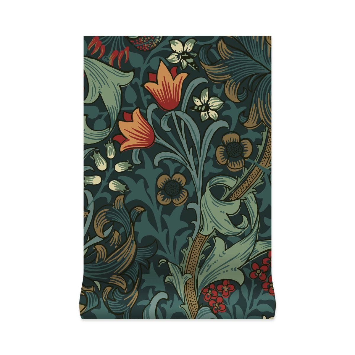 Tapete Golden Lily - Midnight