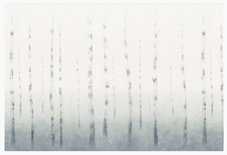 Wandbild Sundborn - Winter