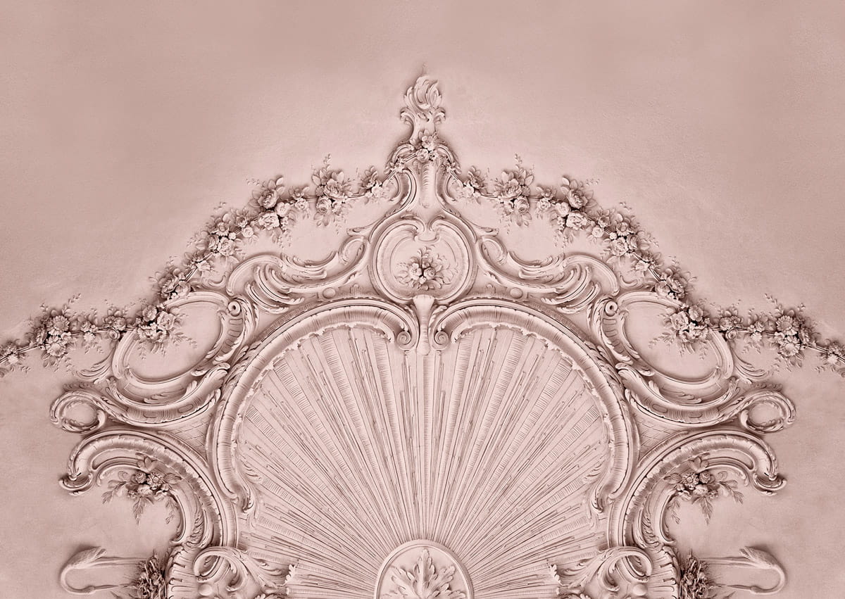 Wandbild Stucco Gloria - Dusty Pink