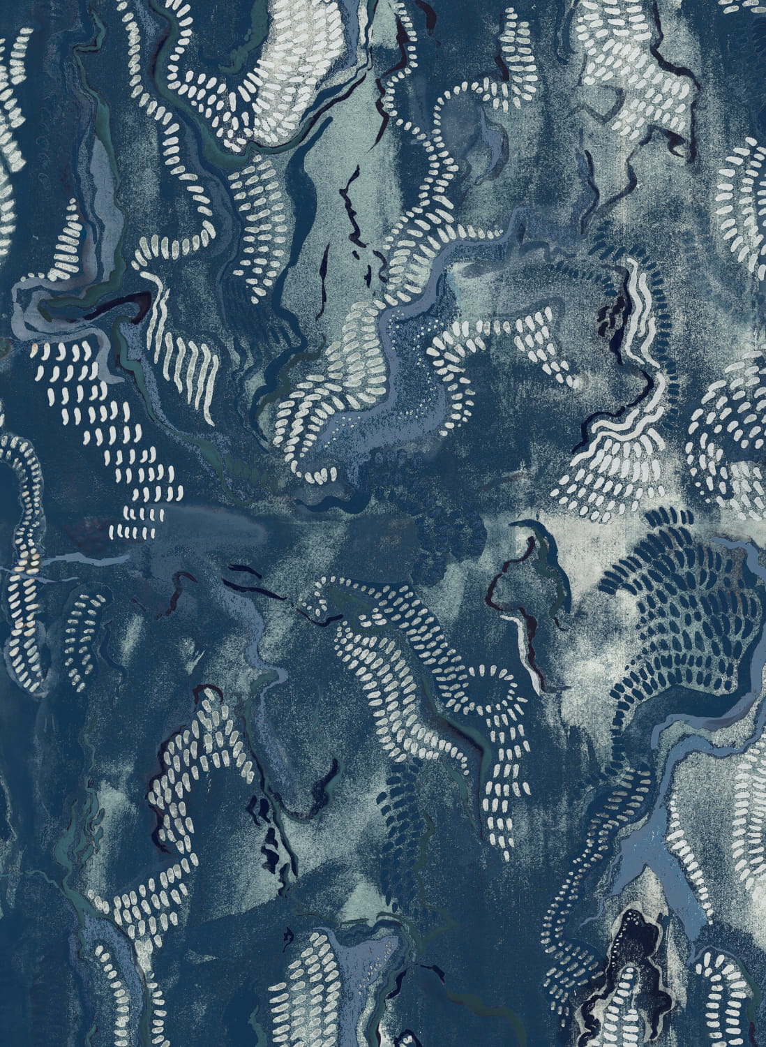 Tapete Timeless Stones - Blue