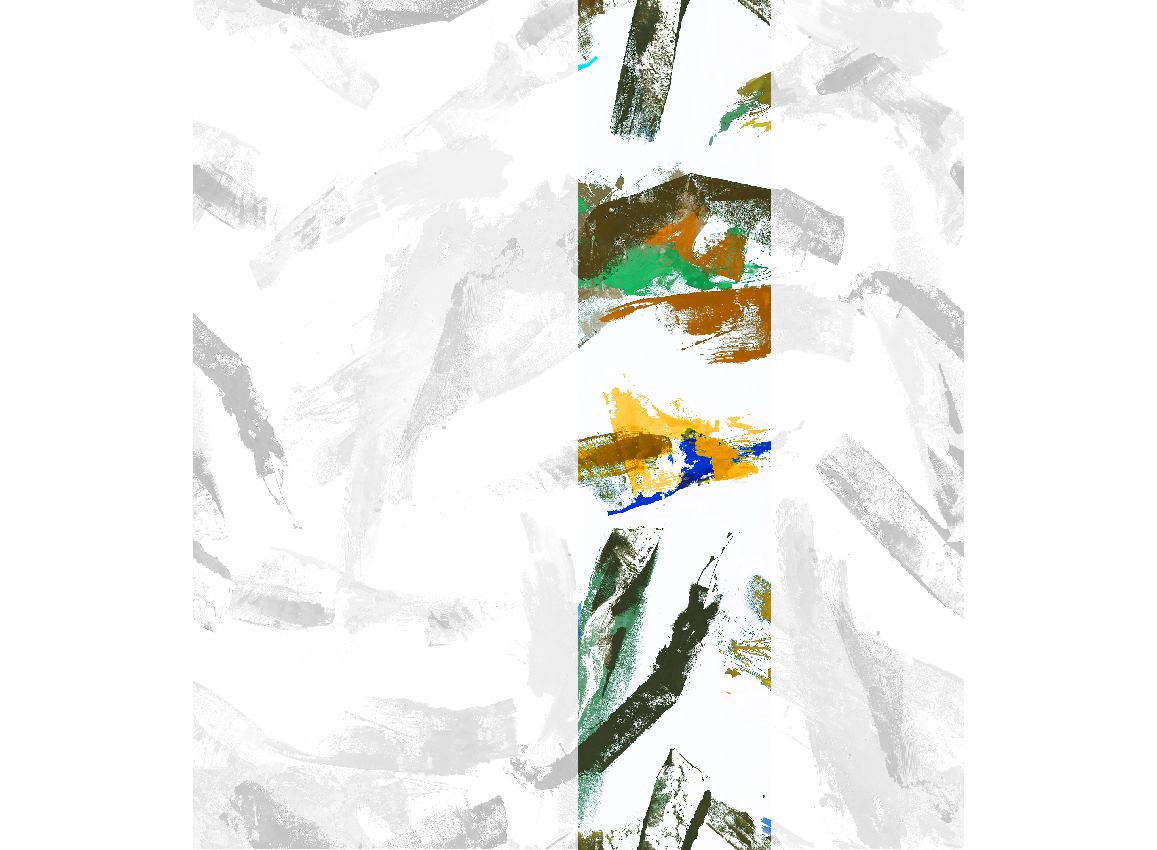 Wandbild Jack - Orange Green Panel 3