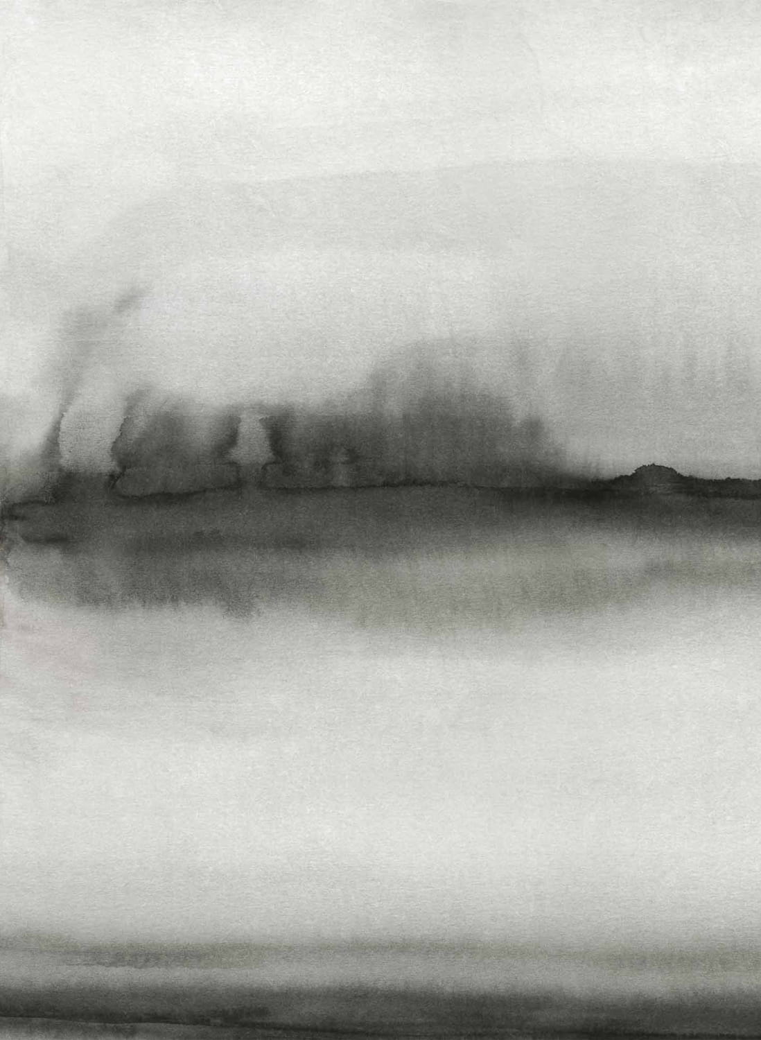 Wandbild Shibori - Black