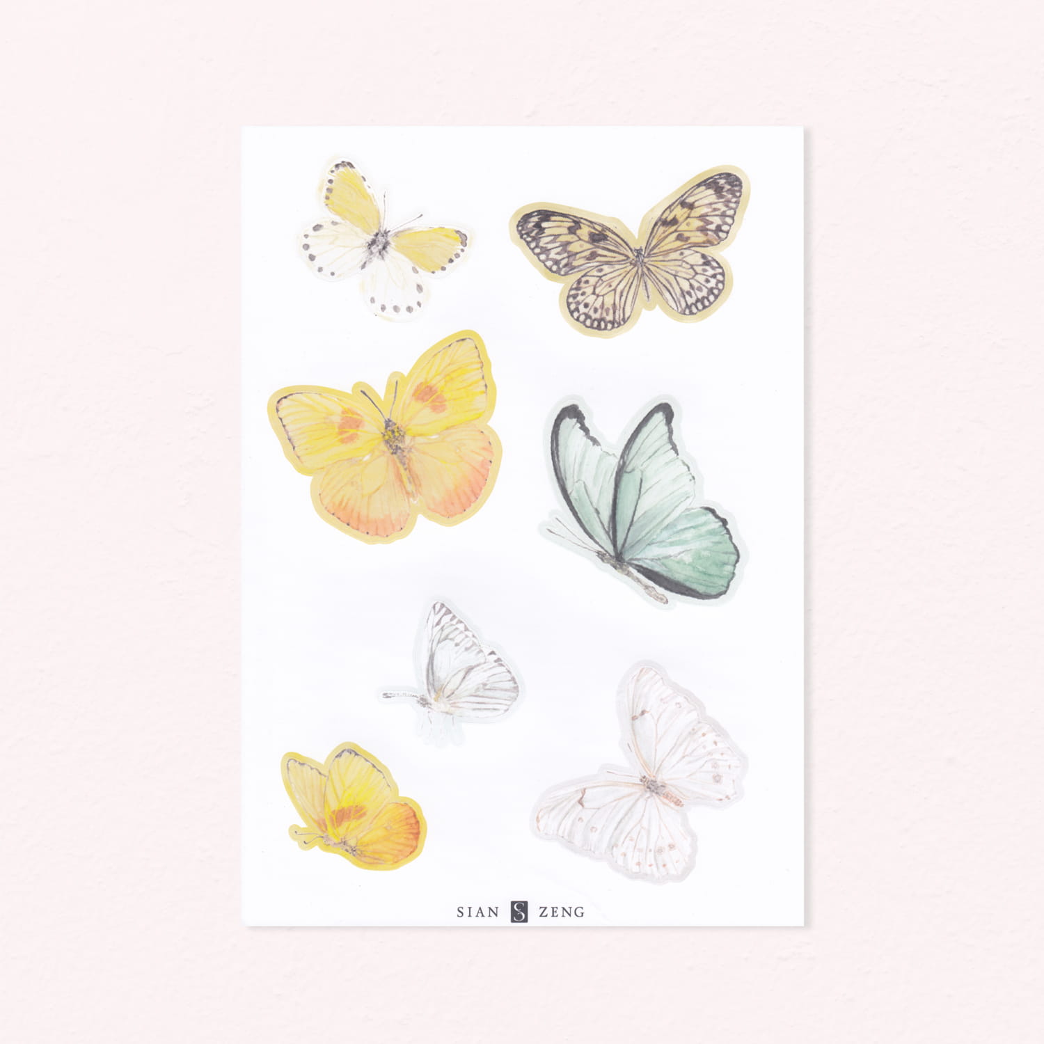 Wandsticker Butterfly - Bright