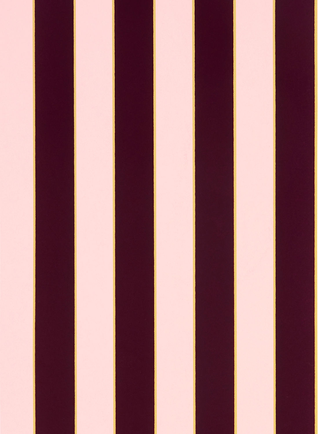 Tapete Regency Stripe - Berry/ Gold