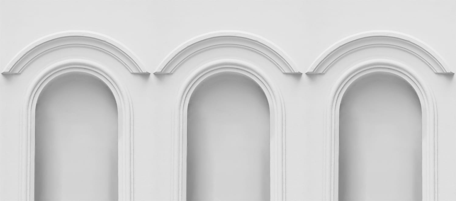 Wandbild Forest Vaults - White