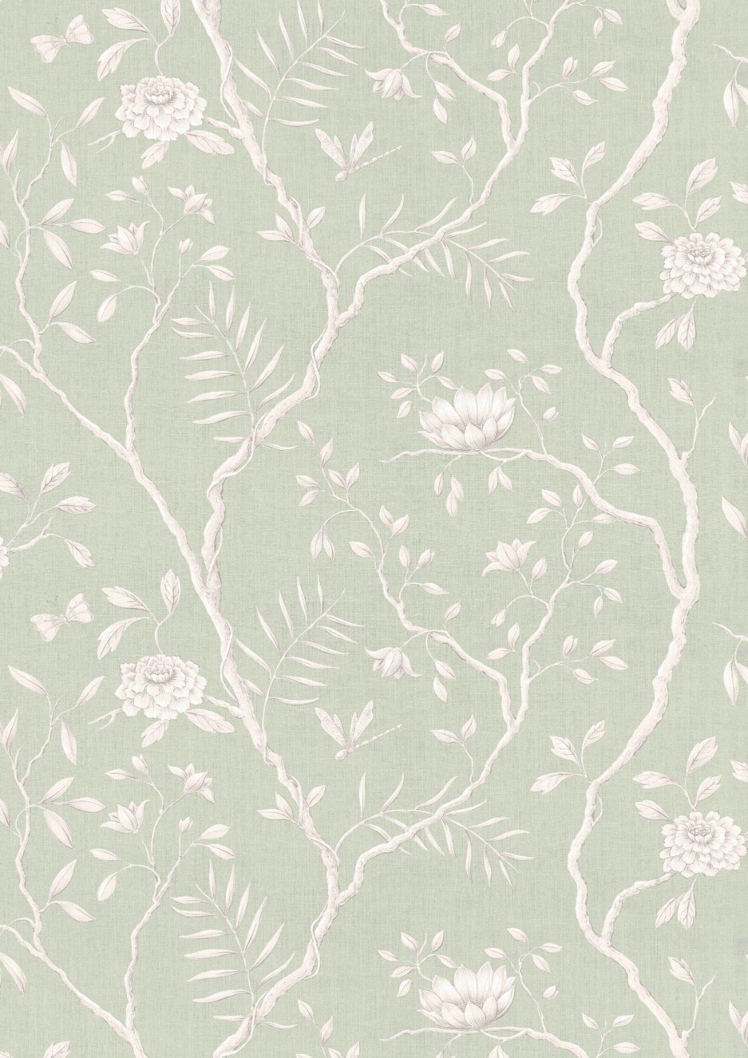 Wallpaper Jasper Peony - Eau de Nil