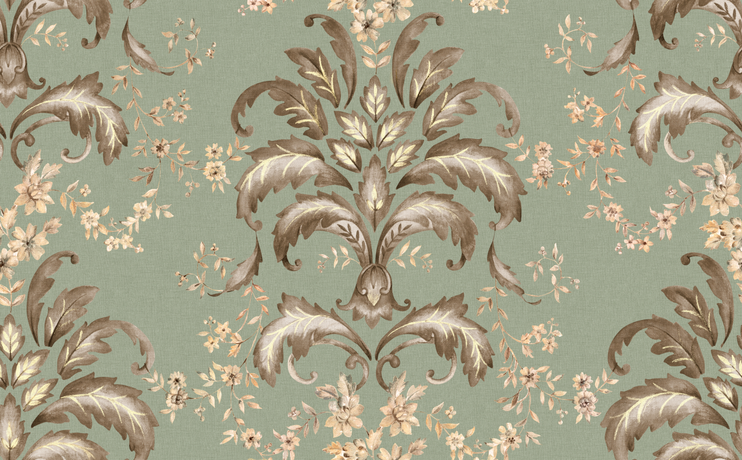 Tapete French Damask - Sage