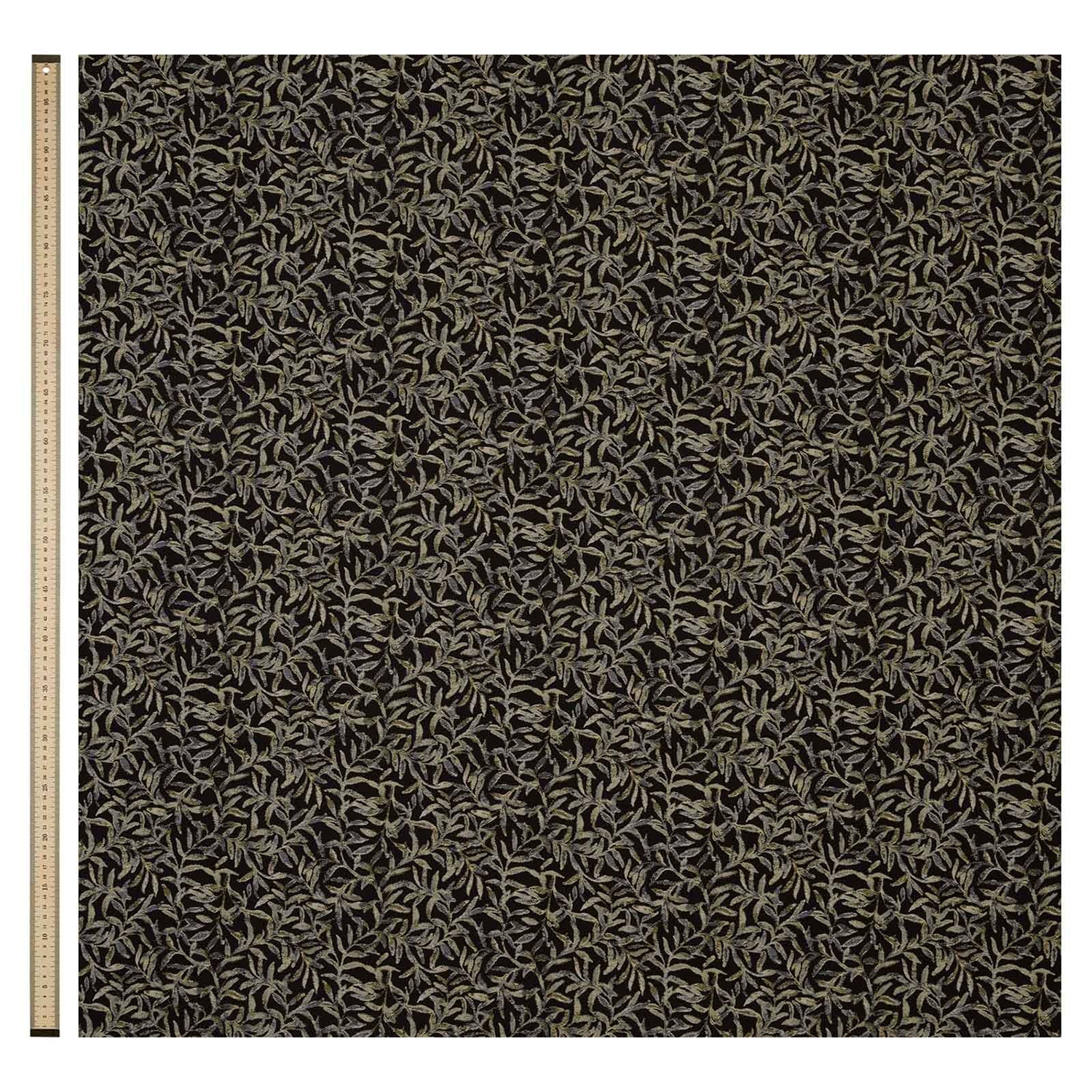 Stoff Salix - Jacquard - Noir