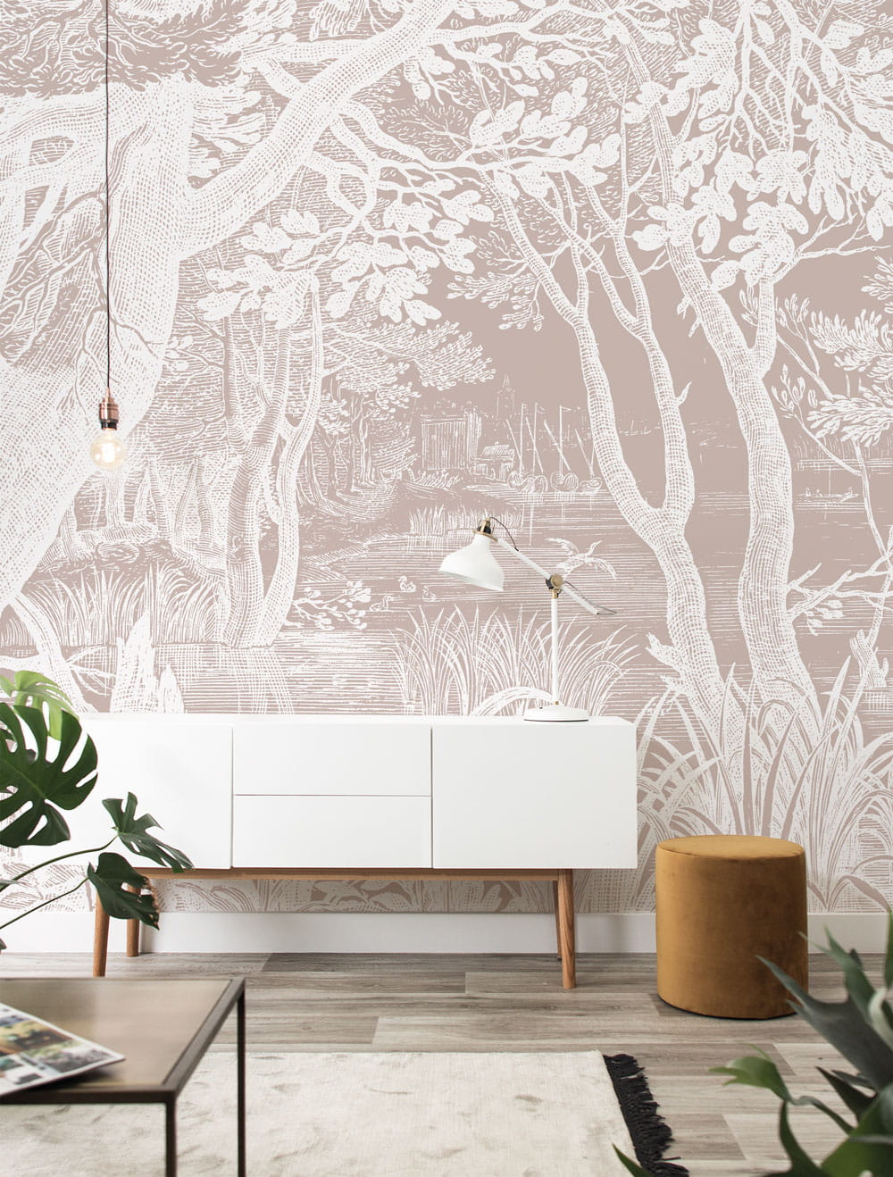 Mural Engraved Landscapes Nude 1 - M - 2m