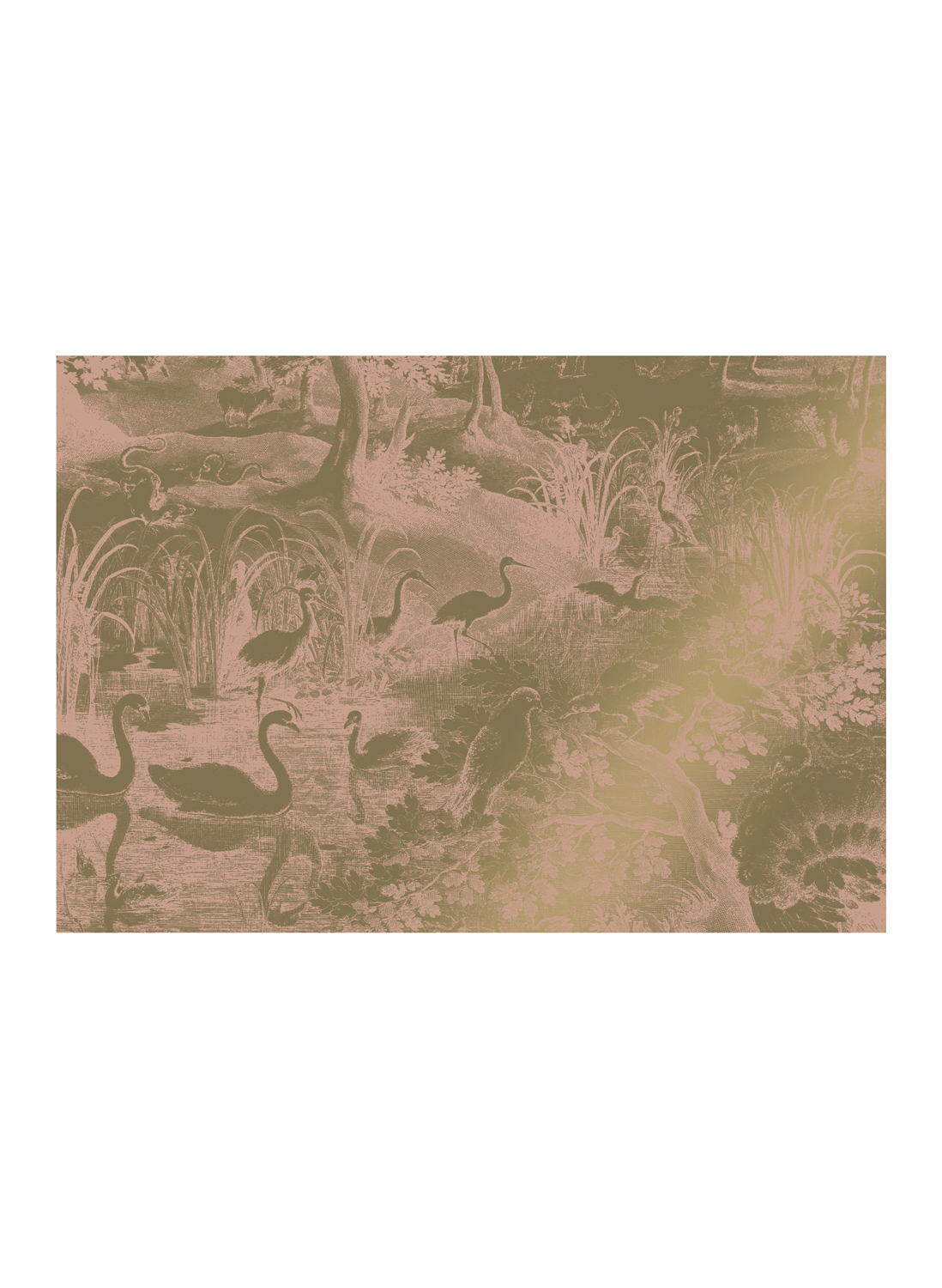 Wandbild Engraved Landscapes Gold 13 - XL
