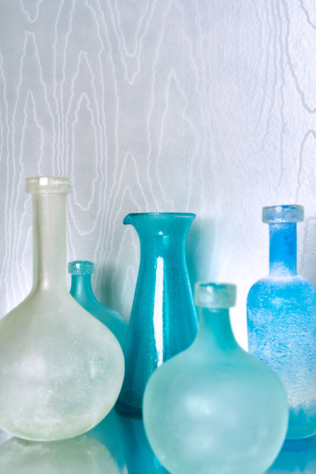 Tapete Watered Silk - Ice Blue