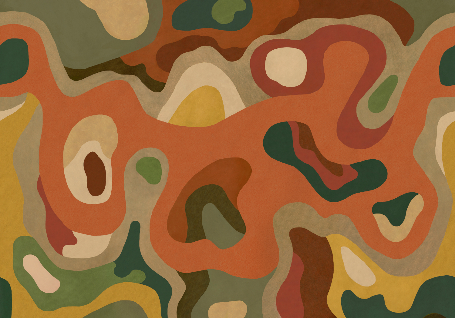 Wandbild Burle - Terracota