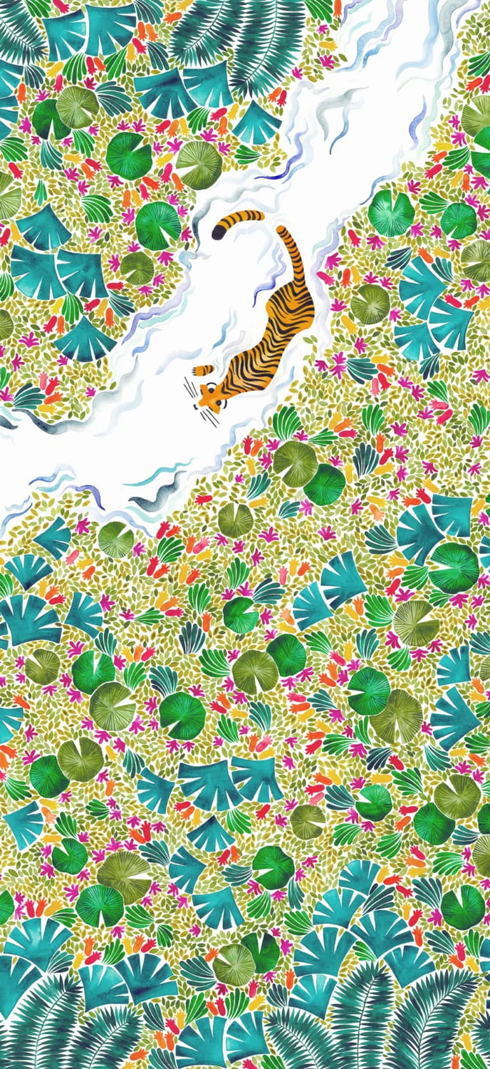 Wandbild Tigres Original - D 10/11/12
