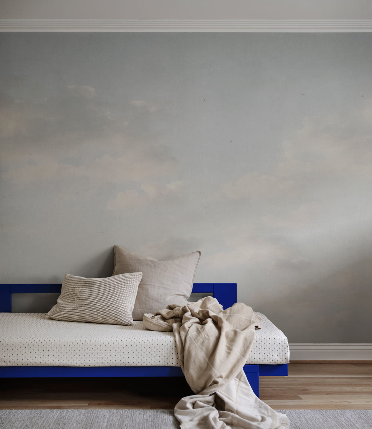 Wandbild Moln - Light Blue