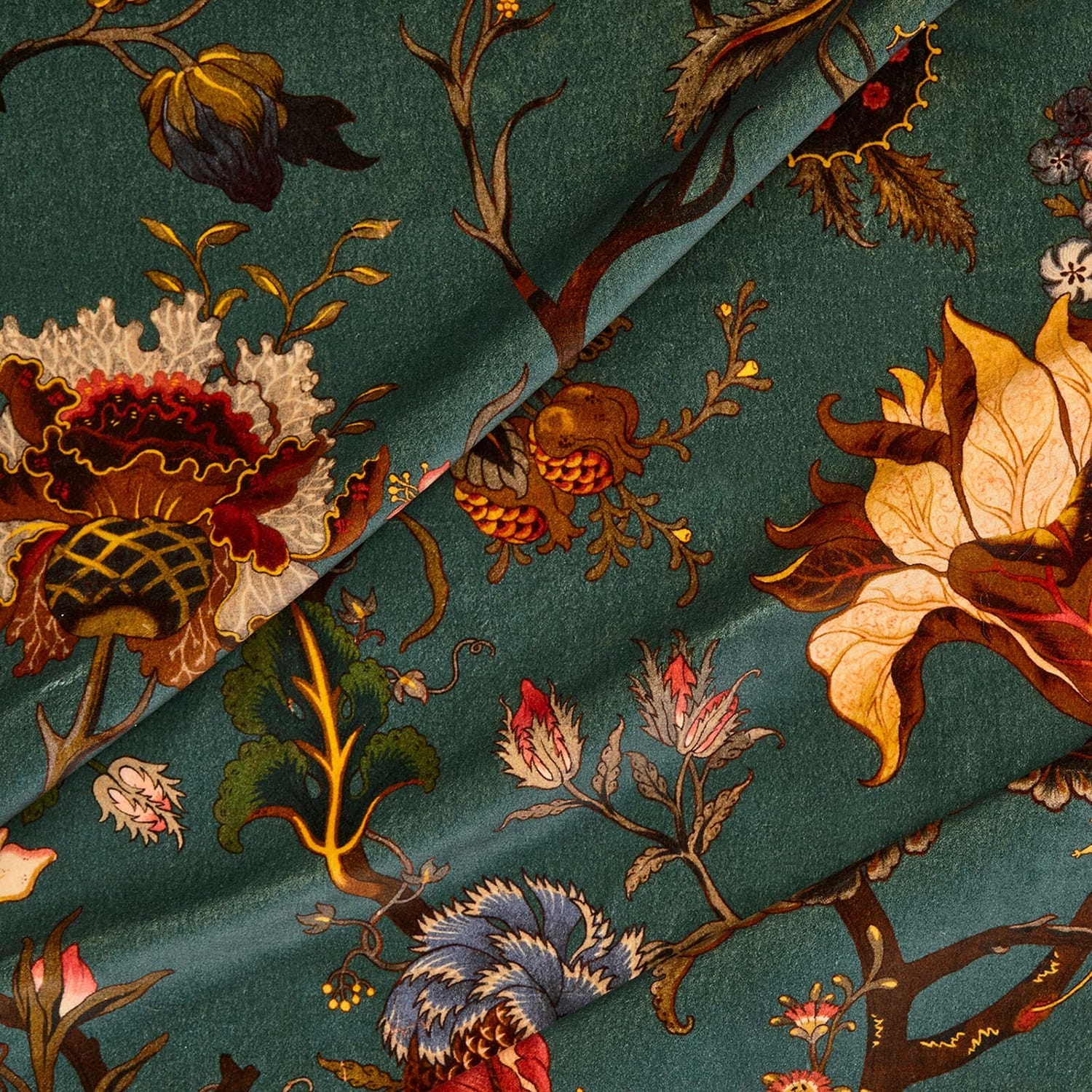 Tissu Artemis - Velvet - Petrol