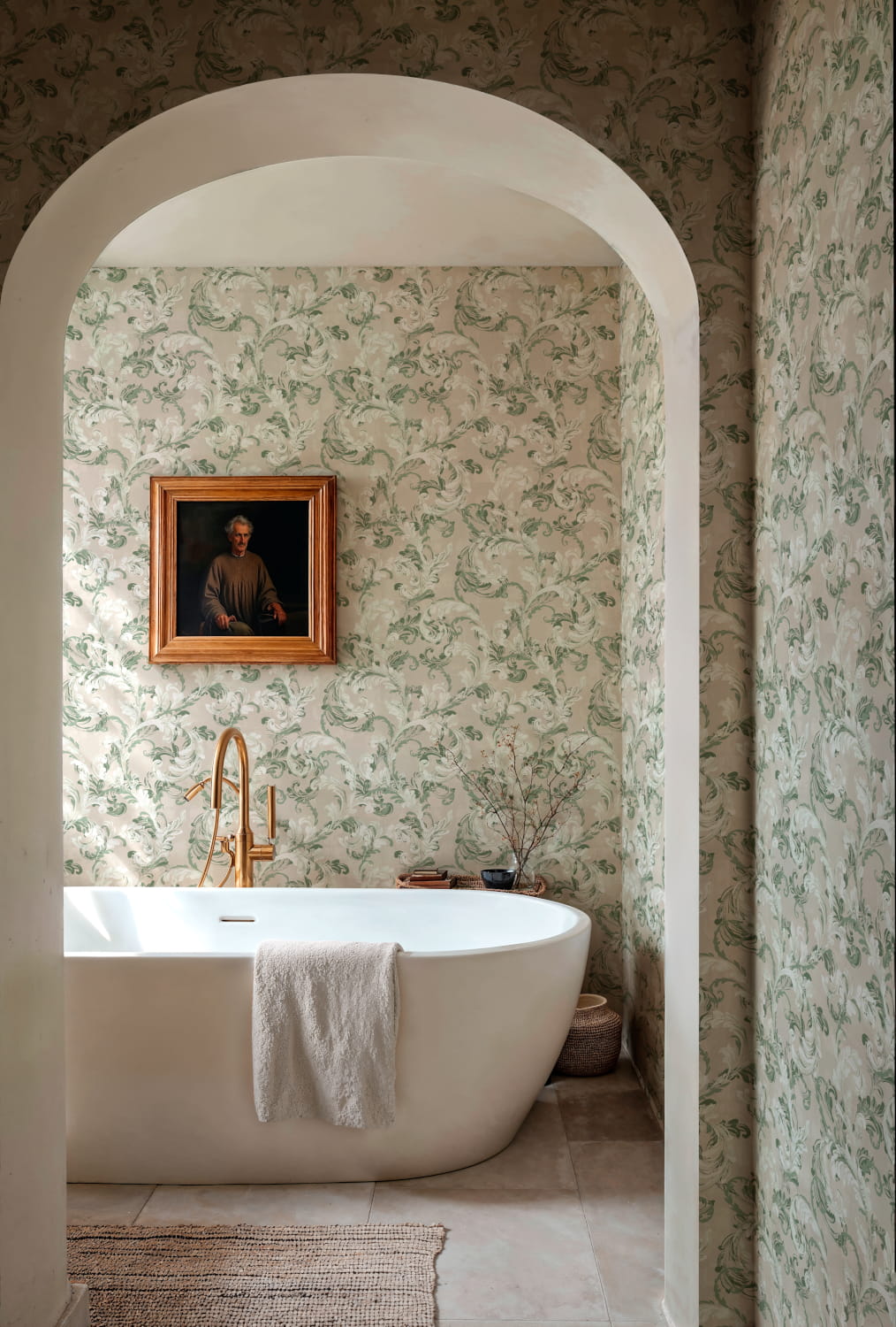 Tapete Byzantine Damask - Sage